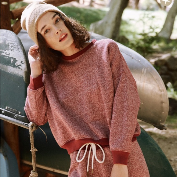 THE GREAT. Tops - THE GREAT. The teammate sweatshirt size 2 NWT heathered rosehip